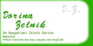dorina zelnik business card